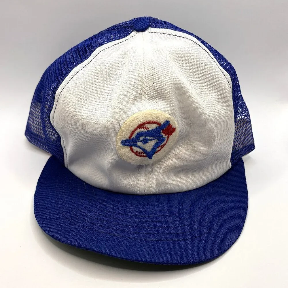 Vintage 1980s Toronto Blue Jays MLB SnapBack Hat Cap Annco Made In USA - Large